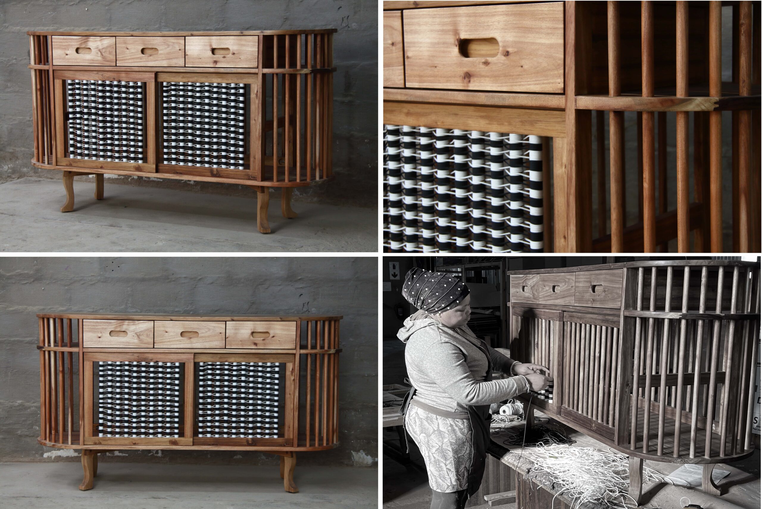 Kisondo Sideboard (3 Drawer, 2 Door) - Image 7