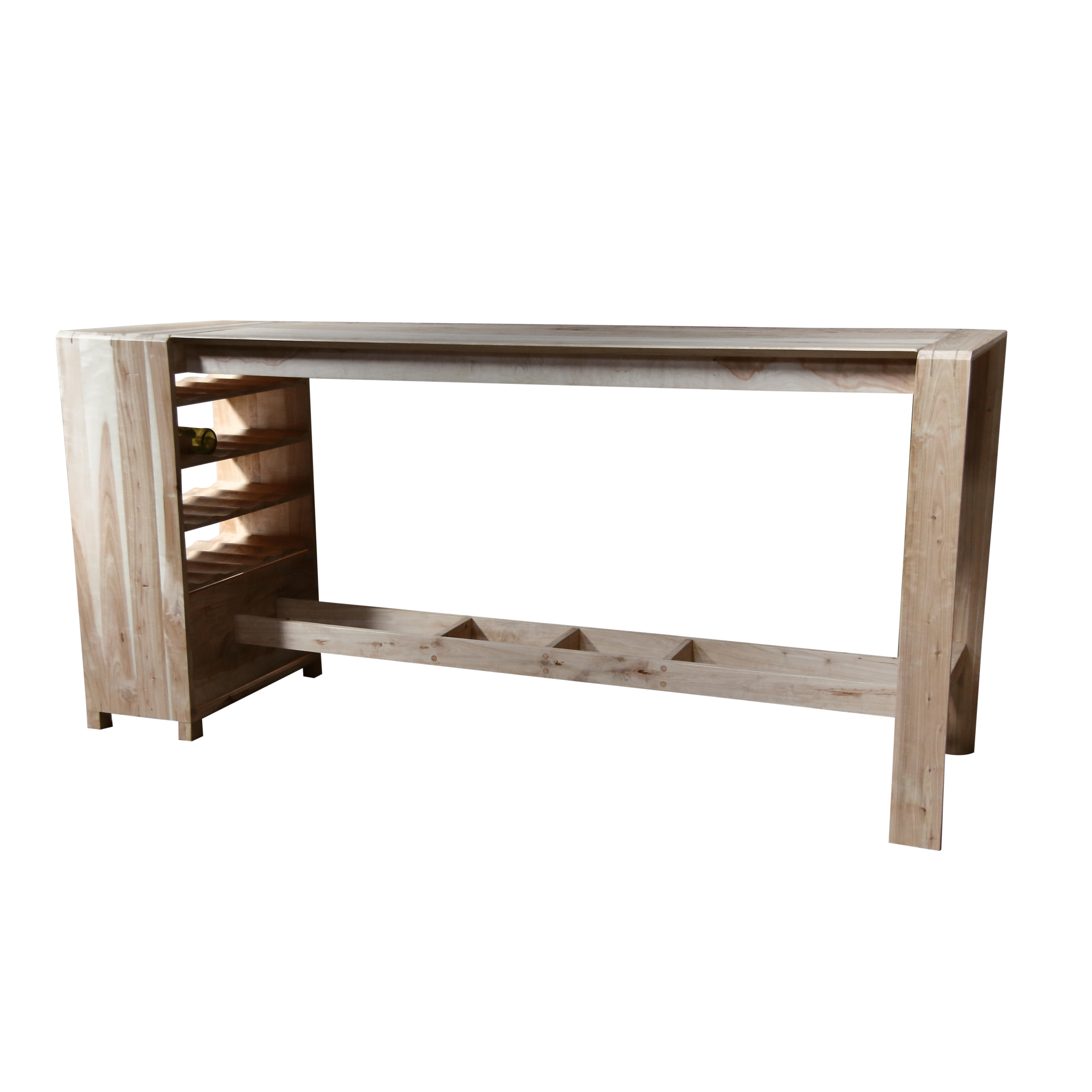 Dwala Bar Table - Wine Rack Side - Homewood